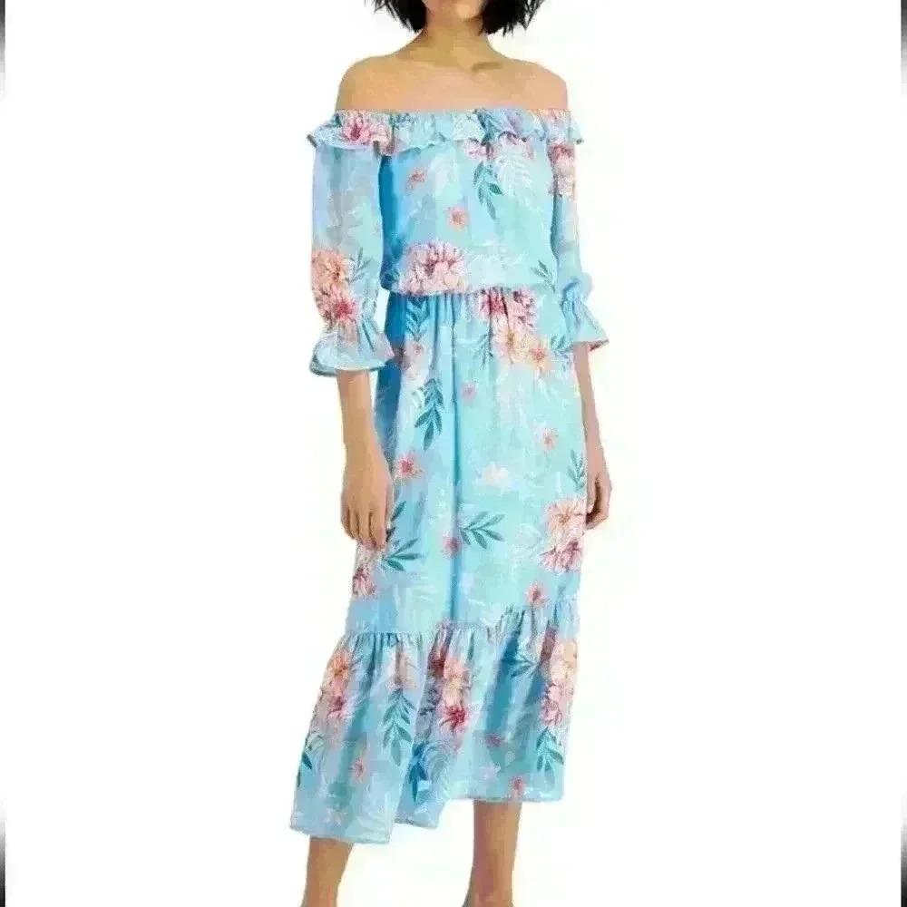 Willow Drive small long floral beautiful dress, new without tag.